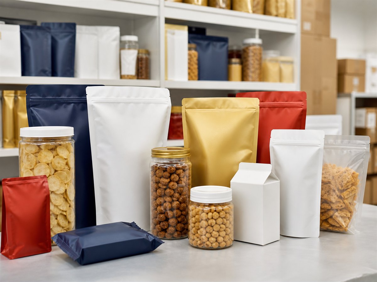 Packaged food selection for export